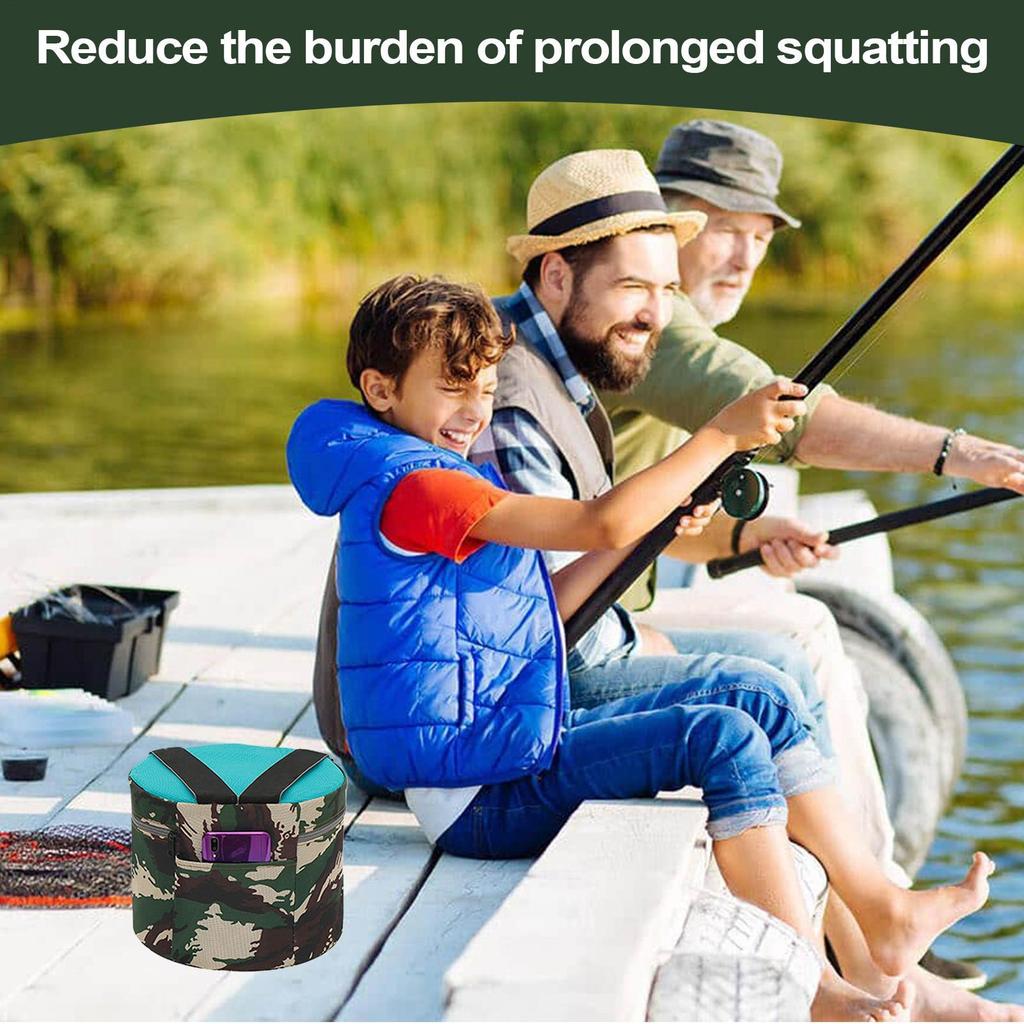 Small Portable Stool Round Foam Stool Wearable Foam Working Seat Agricultural Assistant Chair For Gardening Yard Camping Fishing