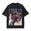 Conrad Fisher T-Shirt Team Conrad Lustige T-Shirts Kurzarm Vintage T-Shirt Sommer Damen Herren Baumwolle Rundhals Übergroße T-Shirts