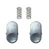 2 Set Replacement Silver Tool Catch Vacuum Cleaner Part Dust Bucket Button Suitable for Various Models Vacuum Cleaner