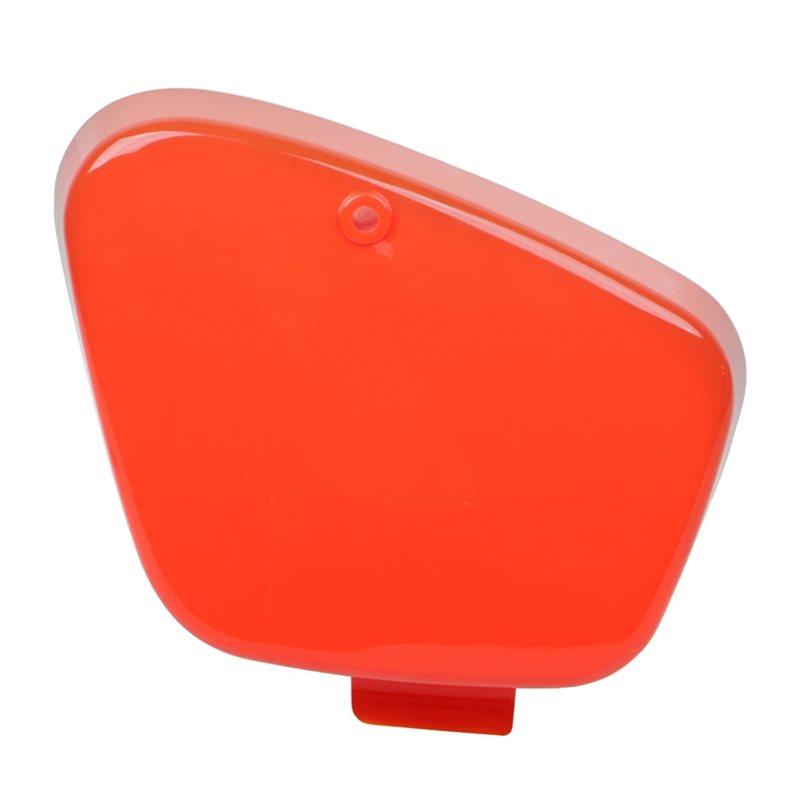 Motorcycle Right Side Battery Box Cover For Honda CT90 1969-1979 CT110 1980-1986 Trail 55 CA105T 1963-1965- Orange-Red Finish OrangeRed