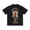 LaMelo Ball #2 Basketball Star Unterschrift Vintage Porträt T-Shirt Herren Hip Hop Oversized Streetwear Fans Lässige Oberteile