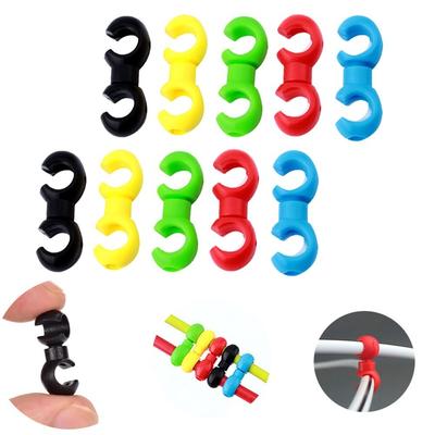 20 pièces Clips Boucle Style S Guide Tuyau Câble de Frein Vélo VTT Clip Ligne Croisée Vélo Cyclisme