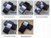 Men's Mid-Calf Jacquard Solid Color Socks - Five Pairs, Breathable & Casual for All Seasons