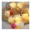 LED Rose Flower String Light Realistic Looking Battery-Powered Valentine's Day LED String Lamp