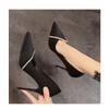 Women's Summer New High Heels Stiletto Pointed Rhinestone Fashionable Shallow Heels