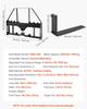 Skid Steer Pallet Forks, 1814 Kg Rated Capacity, Pallet Fork Frame Attachment with 122 Cm Pallet Forks Forklift Blades, 50.8 Mm Hitch Receiver & Spear