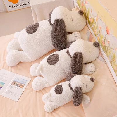 Cartoon Sleeping Dog Plush Toy Stuffed Puppy Soft Huggable Pillow Cartoon Animal Toy Baby Girls Christmas Birthday Gift Present