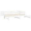 Cadre de lit - Maison Exclusive - 2x(90x200) cm - Bois de pin massif - Canapé-lit pratique