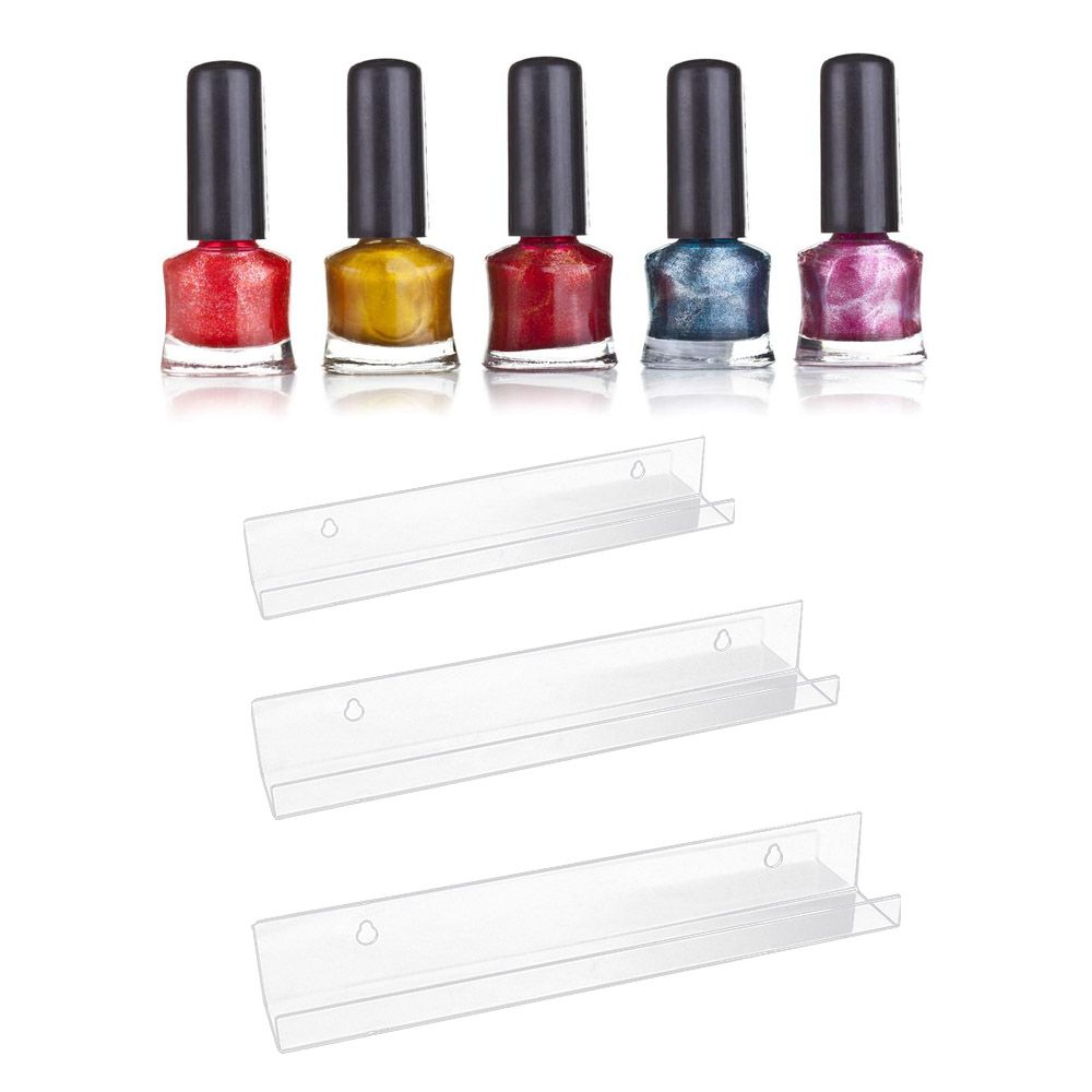 4"/12"/15" Vinyl Record Shelf Wall Mount Clear Lightweight Floating Shelves for Books Acrylic Wall Decor Magazine Rack Bedroom