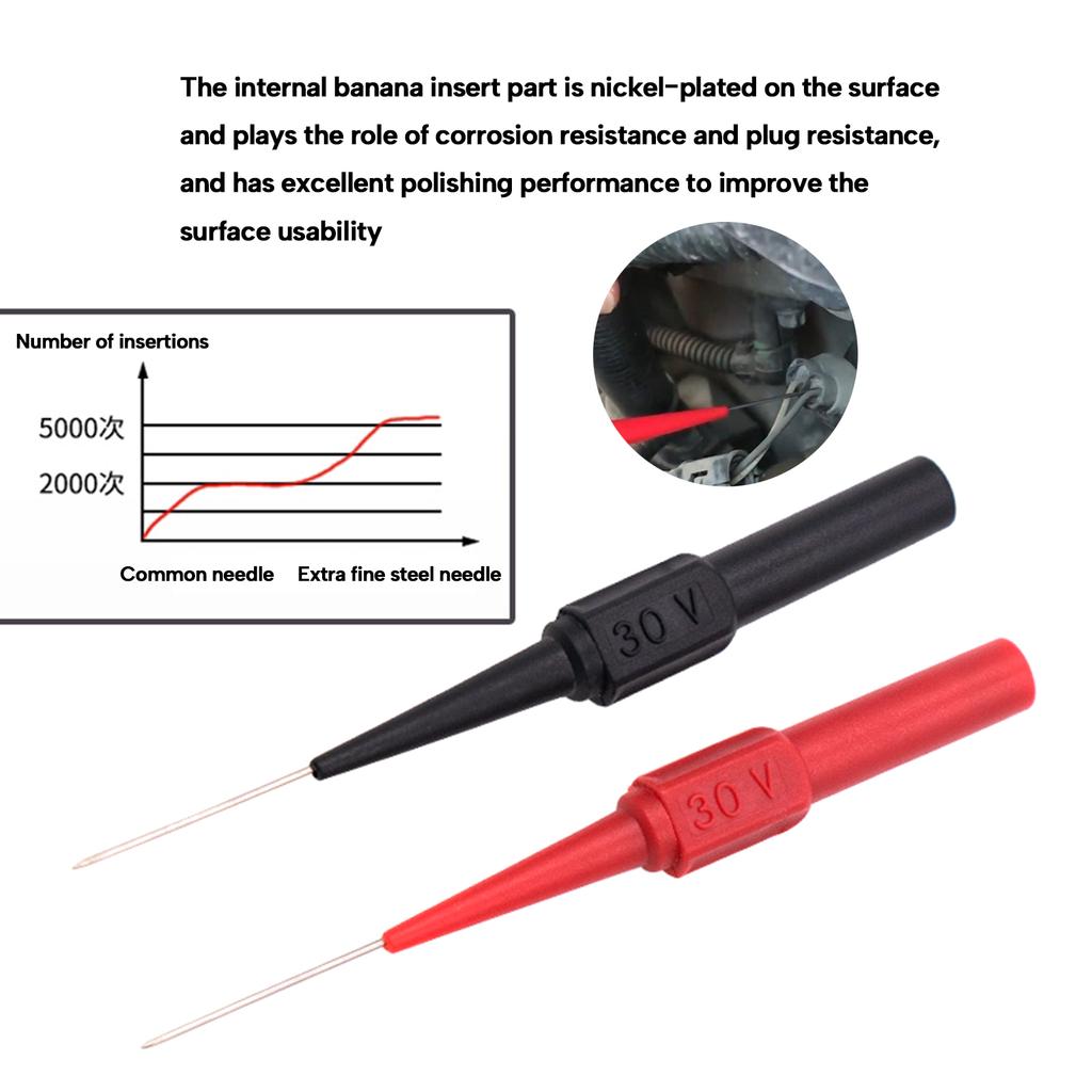 4Pcs Back Probe Test Kits Back Probe Pins for Vehicle Automotive Car Circuit Electrical Diagnostic Testing