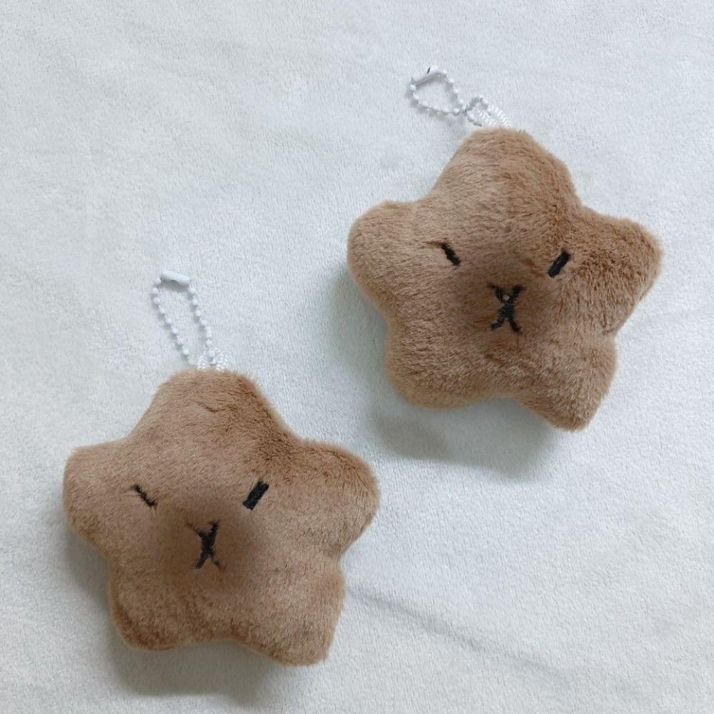 Plush Stuffed Squeeze Capybara Plush Keychain Soft Chirping Kapibara Pendant  Bag Hanging