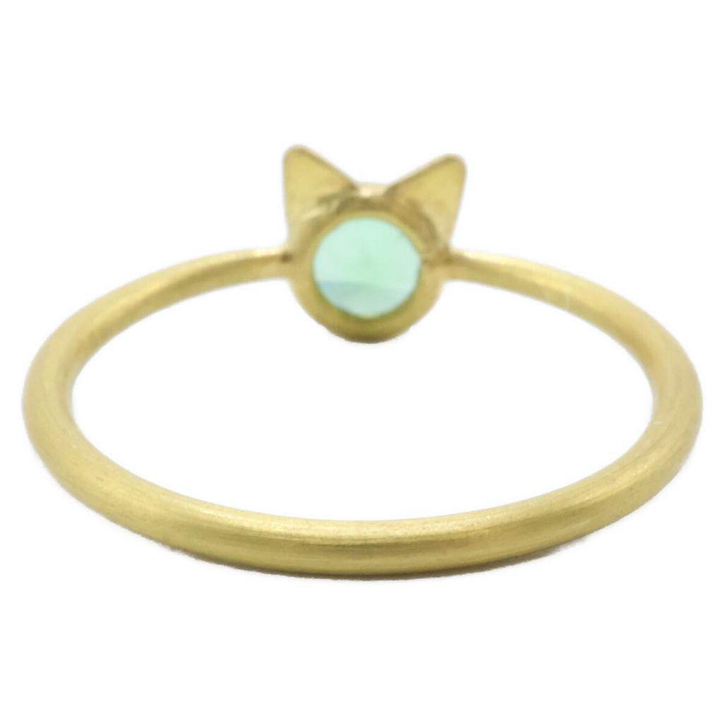 Marie-Helene de Taillac 22KYG 0.21ct Peridot Little Cat Ring ring Yellow GoldUsed