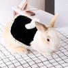 Wear and Bite Resistant Small Animal Clothes Flannel Cloth Dress Cap Harness Vest with Bow