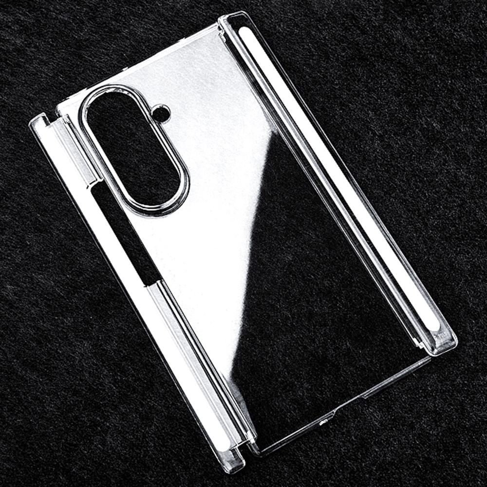 For Samsung Galaxy Z TriFold 5G Clear Case Hard PC Double Axis Anti-Scratch Phone Cover