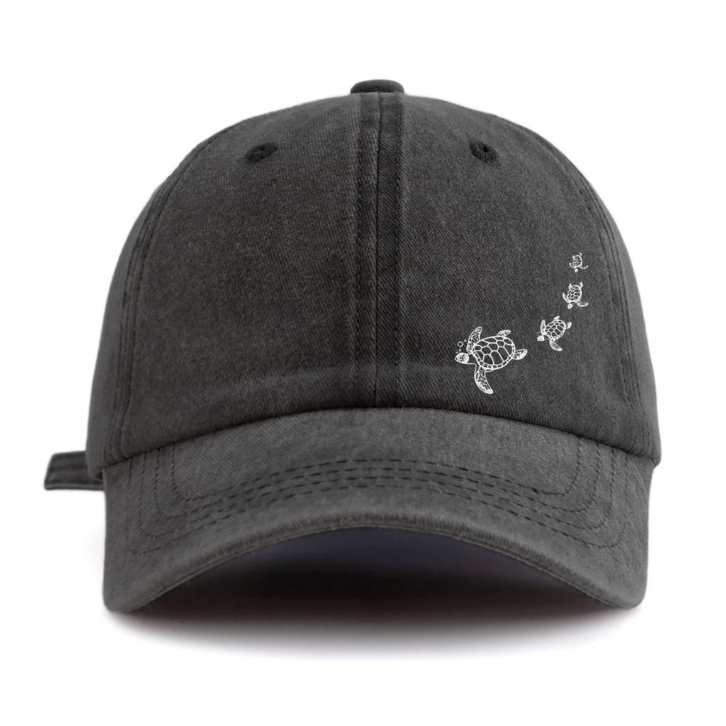 Women Men Unisex Baseball Cap Sea Turtle Print Outdoor Sun Hat UV Protection Trucker Summer Hat