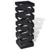 Umbrella Stands Black Square Umbrella Stand Storage Holder Walking Stick Steel 48.5 Cm