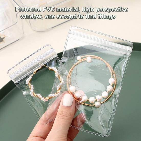 20 Pcs Jewelry Organizer Bags Transparent Anti Oxidation Store Earrings And Rings Dustproof Jewelry Package Bags Household Products