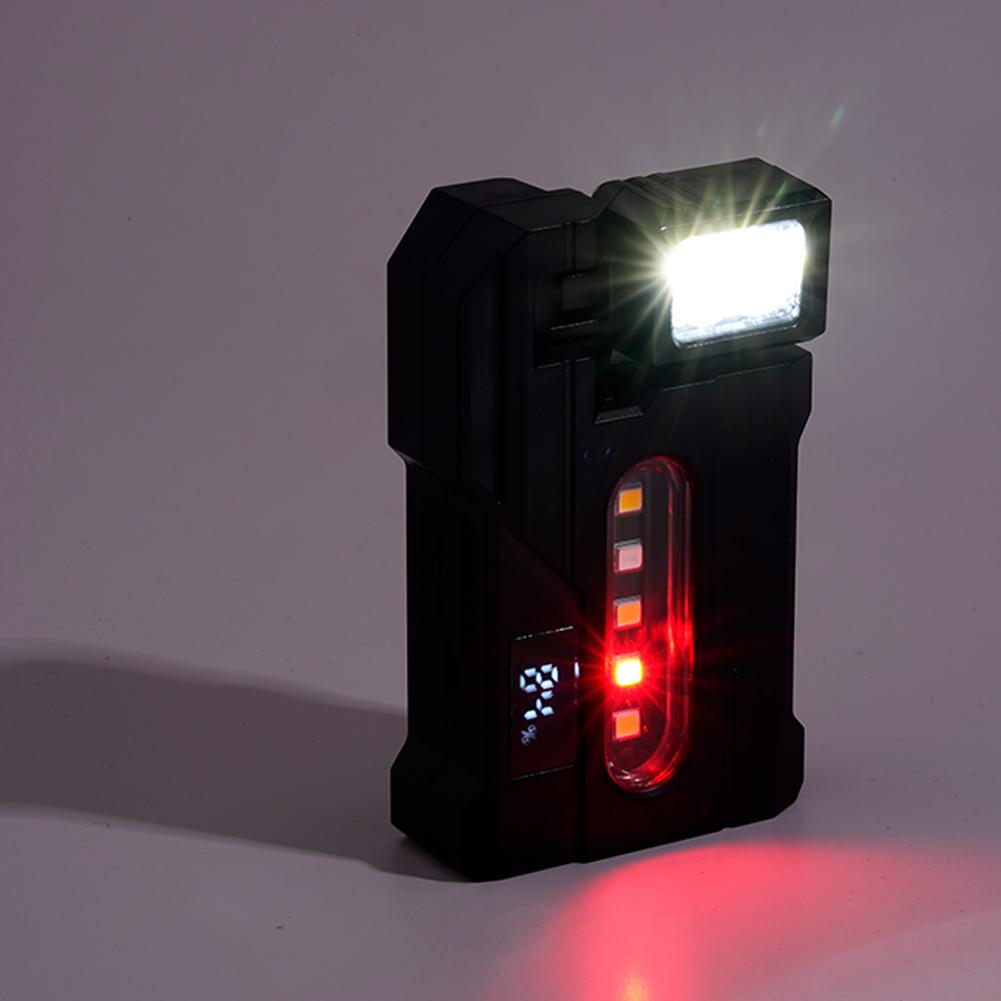 Portable Mini Flashligh Rechargeable 1200lumens Flashlight Magnetic Pocket Warning Work Lights For Outdoor Camping Emergency