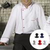 Pack Of 100 Chef Uniform Ball Buttons Nylon Plastic Round Buttons For Professional Kitchen Chef Clothing Accessories