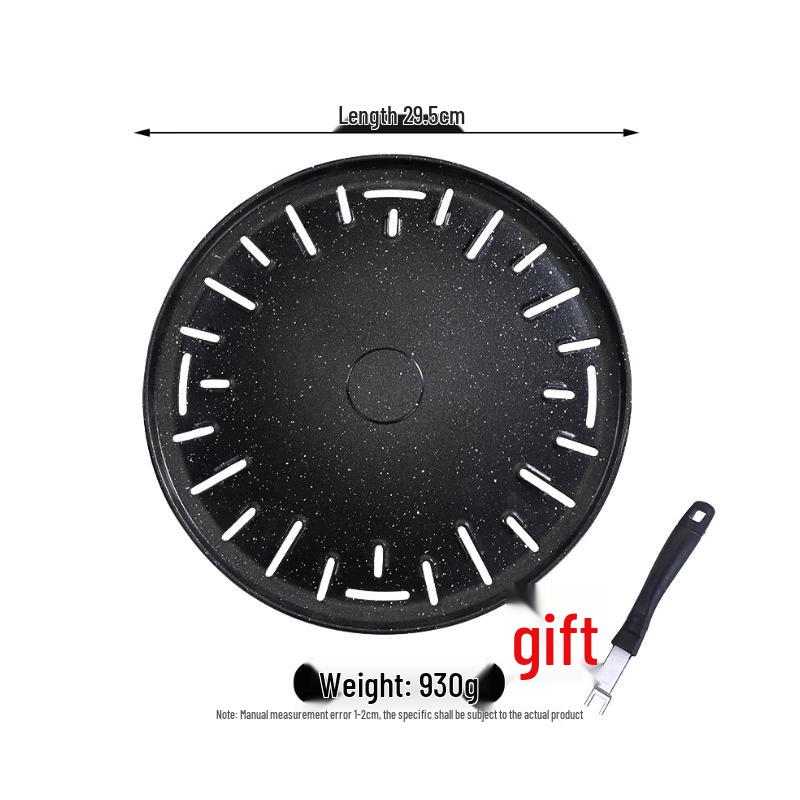 Wuhe Корейская круглая алюминиевая сковорода-гриль с чеканкой