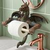 Unique Dragon Toilet Paper Roll Holder Bathroom Toilet Paper Stand Wall Mounted Tissue Roll Holder Storage Rack Shelf
