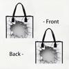 Creative Crack Pattern Tote Bag Large Capacity Casual Handbag for Daily Shopping Travel Commute