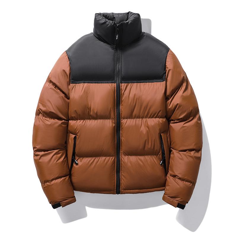 Men's Hong Kong Style Autumn/Winter Down Cotton Jacket - Stand Collar, Thickened, Casual, Versatile Outerwear