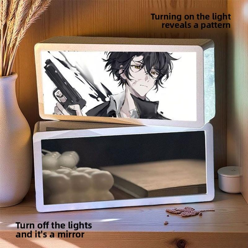 18.8cm/7.4in I’m Not A God of Drama Cartoon LED Night Box Light Anime Peripherals 3D Lamp Party Supplies Ornaments Holiday Gifts