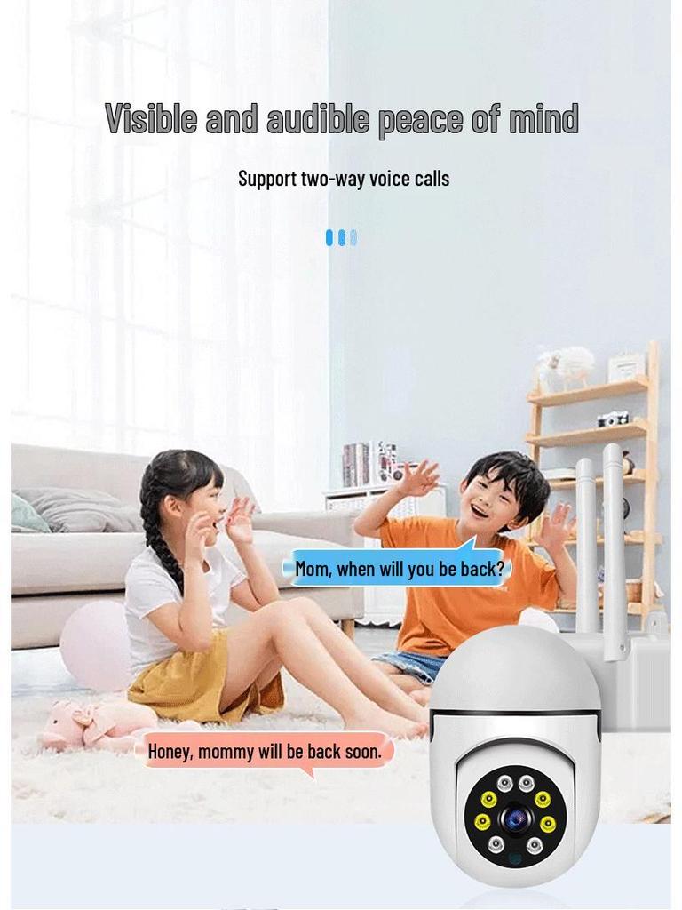 V380PRO Compact HD Camera with WiFi Remote Monitoring and PTZ Alarm