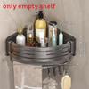 Space Aluminum Corner Shower Shelf With Multilayer Design For Bathroom Storage