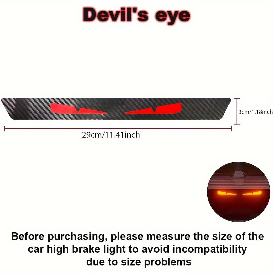 Anime Teufelsauge Rücklicht Aufkleber Kohlefaser Auto Bremslicht Aufkleber Vinyl