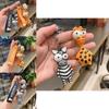Zebra Fun Silicone Keychain Adorable Animal Key Accessory Great For Festivals And Events