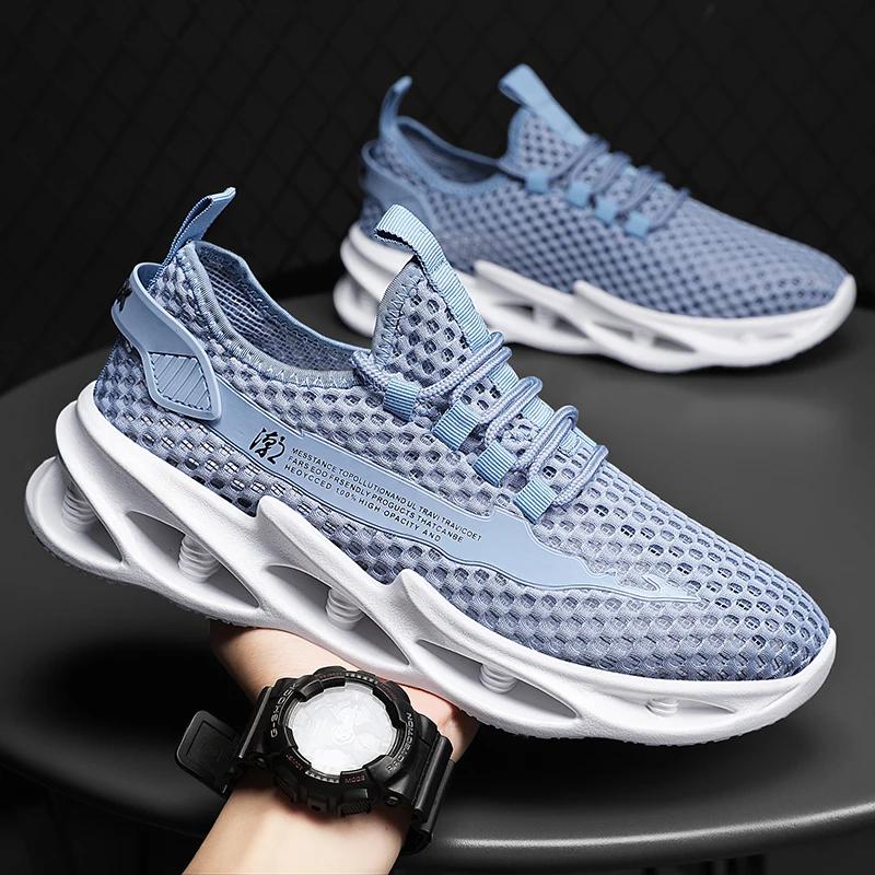 2026 New Summer Sneakers Men Mesh Breathable Running Tennis Shoes Outdoor Sports Tenis Masculino White Casual Walking Shoes