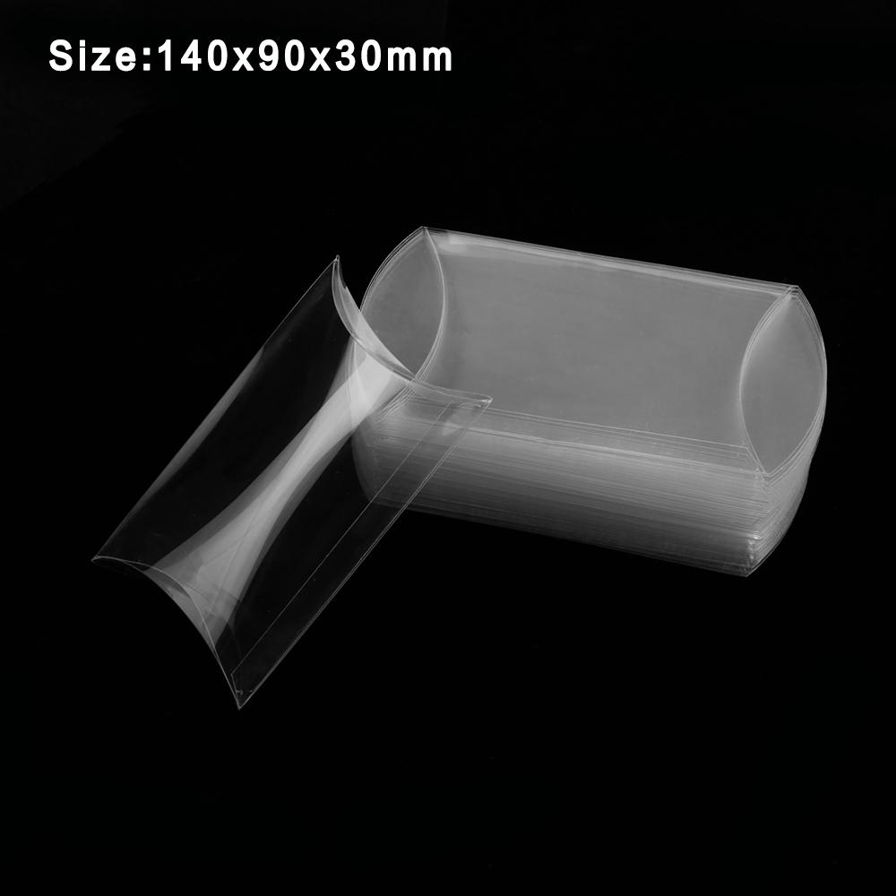 50pcs/set Home Decor Wedding Favors Present Pocket Candy Boxes Cookie Pouch Gift Bag Pillow Shape