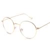 Glasses Women'S Japanese Literary And Artistic Round Frame Plain Glasses Frame Harajuku Retro Glasses Men'S Gold Silk Can Be Matched With Myopia