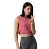 Women Sleeveless Dance Stage Top Solid Color Stretchy Gym Yoga Workout Vest