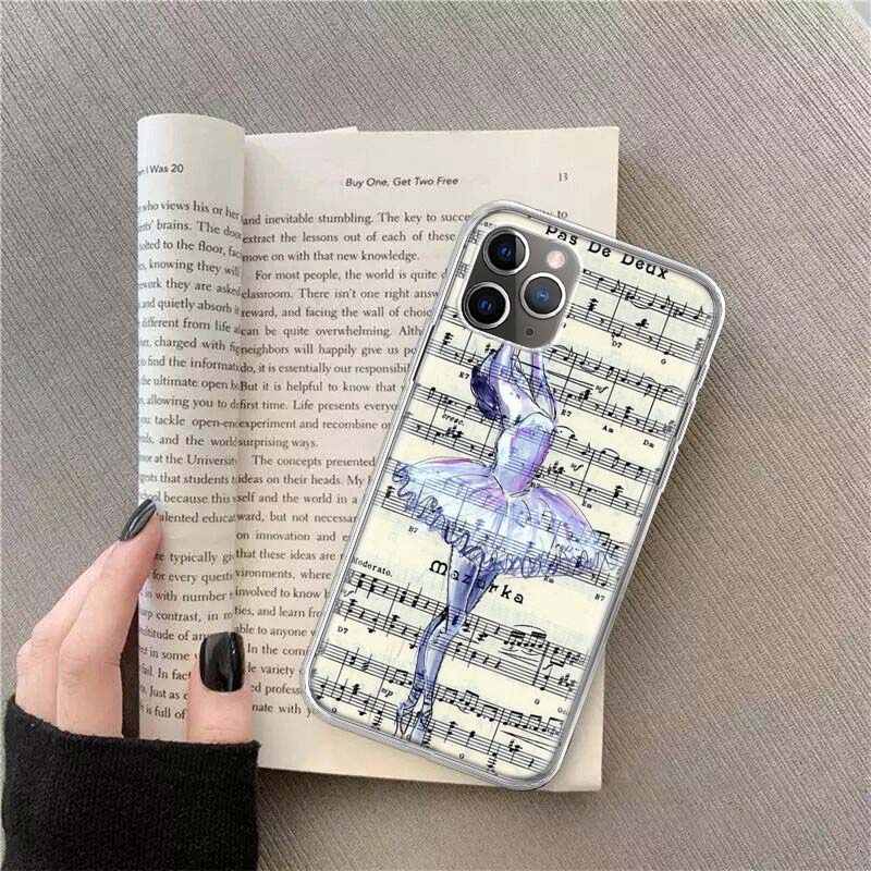 Emotional musical symbols Phone For Apple Iphone 12 13 Mini 15 Pro Max 11 Pro 14 Plus 16 Pro Max 16E Case Shell Cover Clear TPU