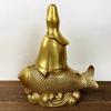 Copper Fish Guanyin Bodhisattva Buddha Statue Carp Ornaments Buddha Hall Enshrines Decoration