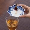 Creative Blue and White Umbrellas Tea Bowls Ceramic Filter Screens Tea Ceremony Accessories Decorations and Ornaments