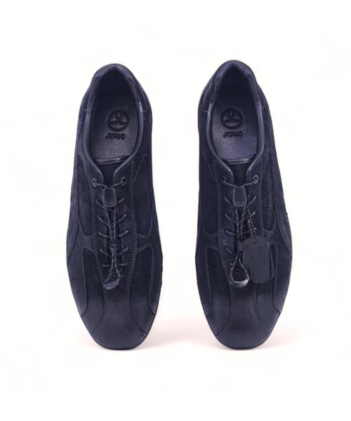 [YASE] Spider Wax Washed Sneakers Black 0037FWTBK