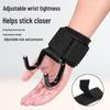 Weightlifting Wrist Wraps with Anti-Slip Hooks for Deadlifts and Pull-Ups