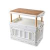 Outdoor Camping Storage Box With Raised Top, Large Capacity Picnic Folding Storage Box, Car Backup Organizer