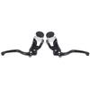 Universal Pair Left + Right CNC Aluminum  17.5mm motorcycle brake clutch pump lever Radial master cylinder 7/8" 22mm For Yamaha Kawasaki Suzuki