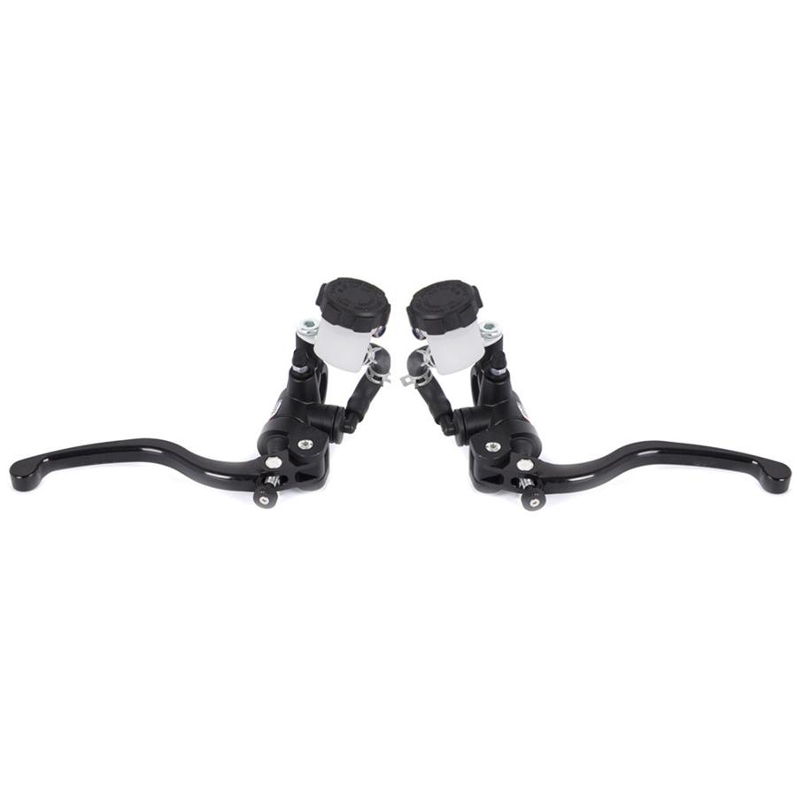 Universal Pair Left + Right CNC Aluminum  17.5mm motorcycle brake clutch pump lever Radial master cylinder 7/8" 22mm For Yamaha Kawasaki Suzuki