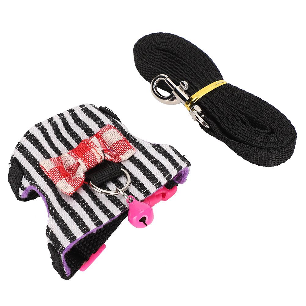 Small Pet Animal Leash Harness Set Comfortable Chest Strap Traction Vest for Ferret Chinchilla SquirrelS