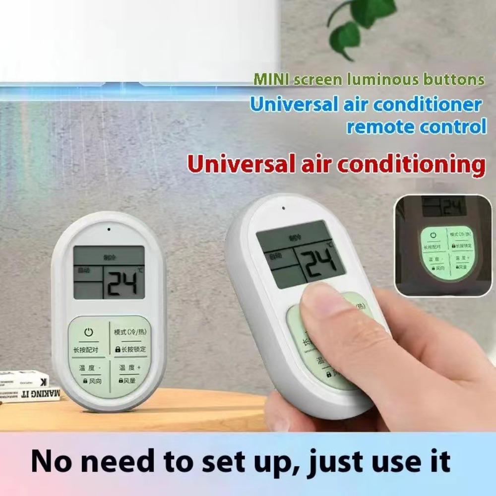 USB-Ladung A/C Fernbedienung Universelles LCD Digitaldisplay Klimaanlagen-Fernbedienung Tragbar Leuchtende Tasten