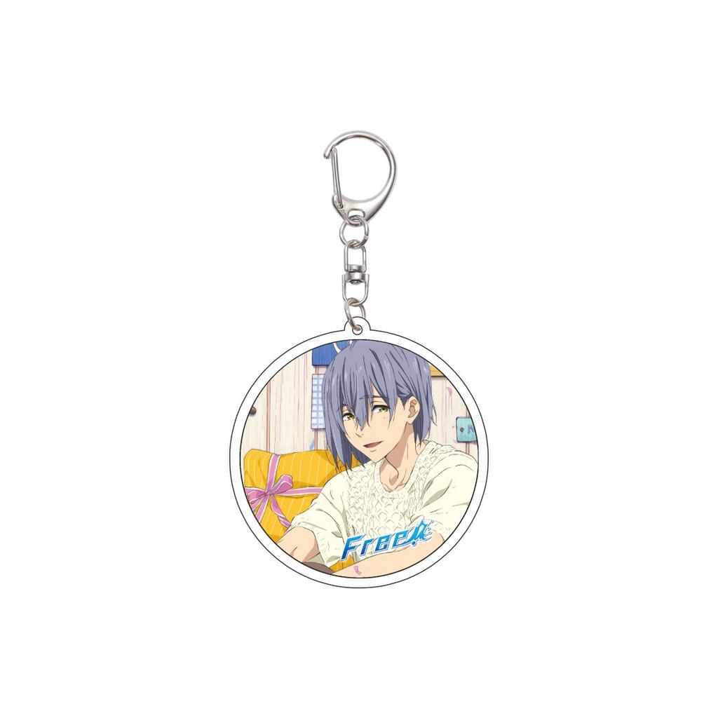 Gifts/55MM Anime Free Keychain Nanase Haruka/Tachibana Makoto/Hazuki Nagisa/Ryugazaki Rei Acrylic Key Chain Christmas Gifts