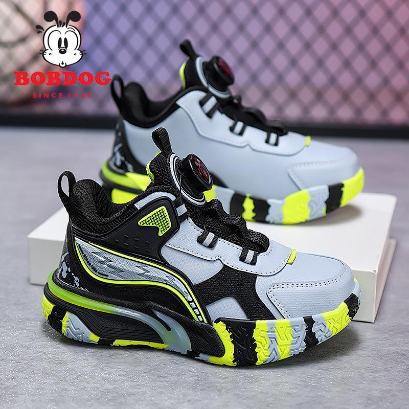 Bobodou Kids' 2025 Autumn/Winter Waterproof Leather Sports Shoes - Non-slip, Soft Sole, Boys' Running Sneakers