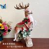 Ceramic Christmas Deer Candlestick Ornament Festival Restaurant Decoration Gift European Blessing Decoration