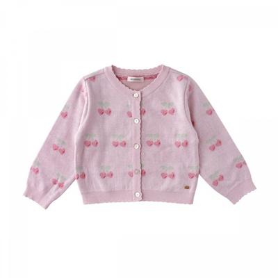 Heart Cherry Jacquard Knit Cardigan 36115 200 02 
